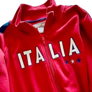NWOT Red White and Blue Urban Pipeline Italia Zip Up Sweatshirt Jacket